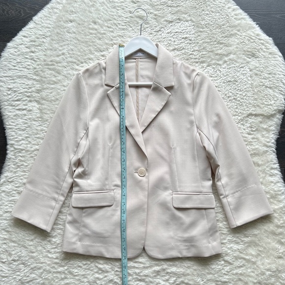 Cream White Blazer Sz S - Picture 3 of 8
